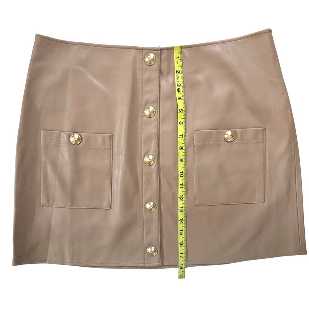 L'AGENCE Truman Vegan Leather Mini Skirt - Picture 10 of 11
